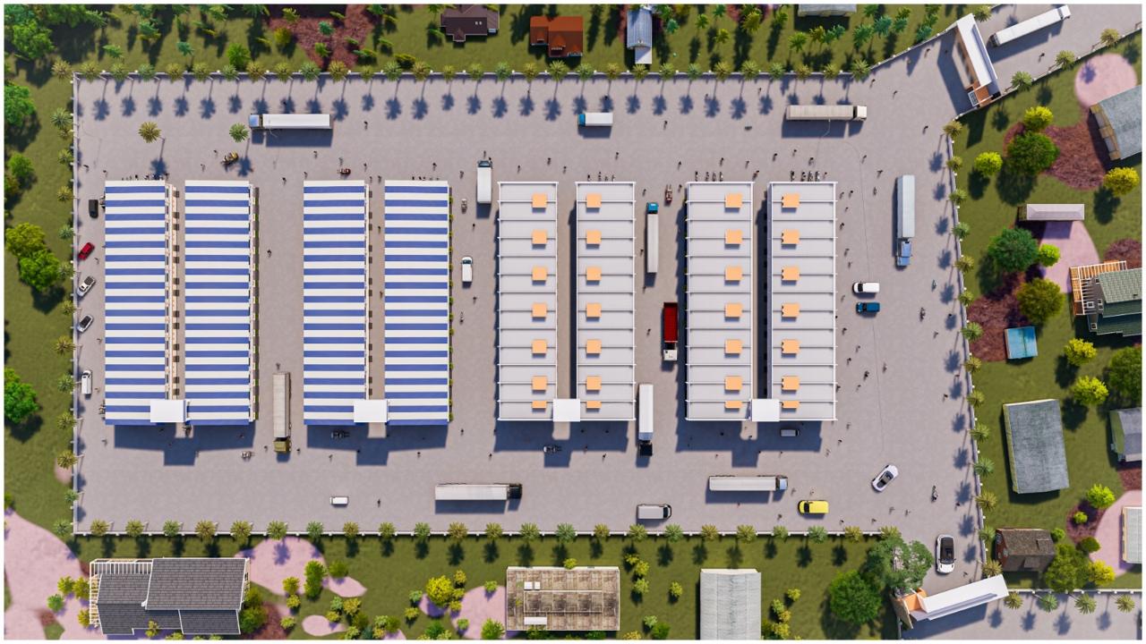 Another view of the Shiv Aashish Industrial Estate by Navkar Group